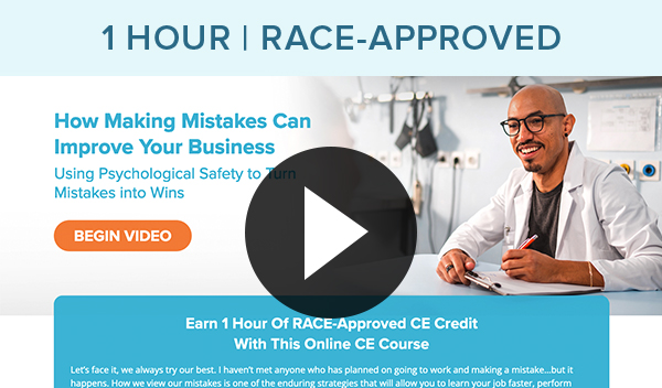 1 Hour RACE-Approved CE: How Making Mistakes Can Improve Your Business